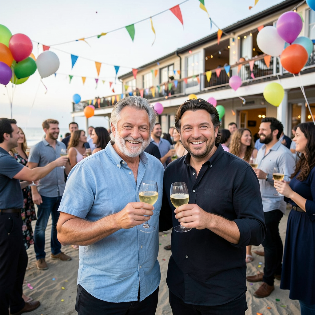 Alex Jones and Gok Wan host Brighton party celebrating life after 49